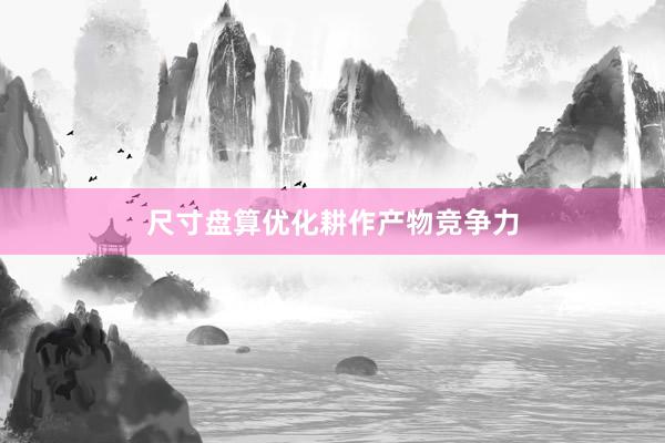 尺寸盘算优化耕作产物竞争力